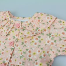 M34301: Baby Girls All Over Print Dress, Pant & Headband Set  (1-2 Years)